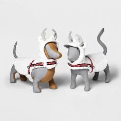 Dog and Cat Hoodie Costume - White Reindeer - Wondershop™ -Wondershop Sales unnamed file 1018