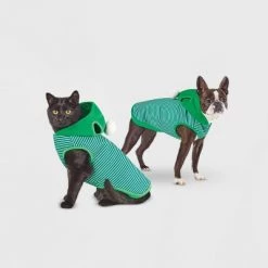 Dog and Cat Hoodie - Green Striped - Wondershop™ 12 Dog and Cat Hoodie - Green Striped - Wondershop™ -Wondershop Sales unnamed file 1033