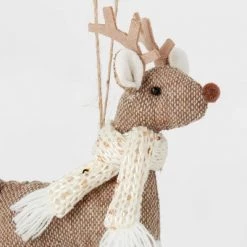 4pk Fabric Deer Christmas Tree Ornament Set White/Brown - Wondershop™ -Wondershop Sales unnamed file 1050