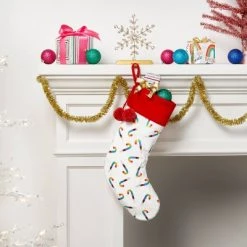 20" Pride Candy Cane Christmas Stocking - Wondershop™