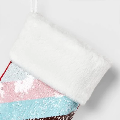 20" Pride Reversible Sequin Christmas Stocking - Wondershop™ 2 20" Pride Reversible Sequin Christmas Stocking - Wondershop™ - Image 2