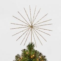 14in 70Lit Twinkling Starburst Spikes Tree Topper - Wondershop™