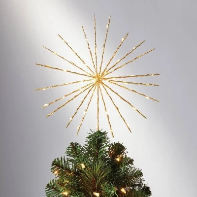 14in 70Lit Twinkling Starburst Spikes Tree Topper - Wondershop™ 2 14in 70Lit Twinkling Starburst Spikes Tree Topper - Wondershop™ - Image 2
