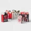 5ct Assorted Gift Bag Red/White/Silver - Wondershop™