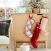 Cable Knit Christmas Stocking Red - Wondershop™