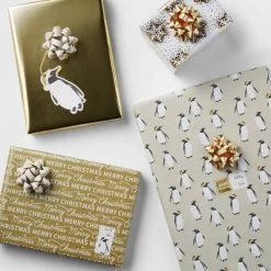 80 sq ft Gift Wrap Pack Gold/Silver - Wondershop™