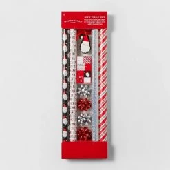 80 sq ft Gift Wrap Pack Red/White/Silver - Wondershop™ -Wondershop Sales unnamed file 1166
