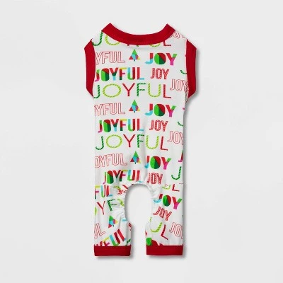 Dog and Cat Matching Family Pajama Set - Wondershop™ Joyful Cream 1 Dog and Cat Matching Family Pajama Set - Wondershop™ Joyful Cream