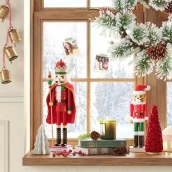 Large Glitter Cape Nutcracker Red - Wondershop™