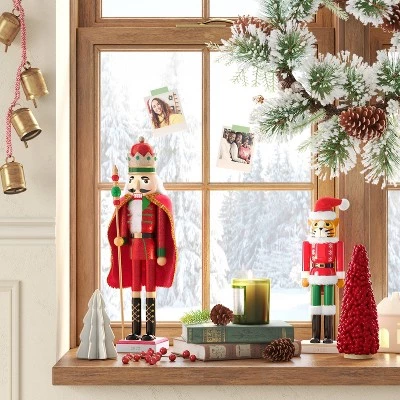 Large Glitter Cape Nutcracker Red - Wondershop™ 1 Large Glitter Cape Nutcracker Red - Wondershop™