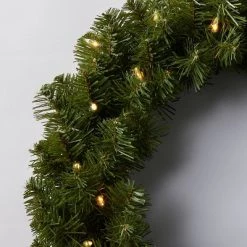 20" Pre-lit Pine Artificial Christmas Wreath Clear Lights - Wondershop™ -Wondershop Sales unnamed file 1232