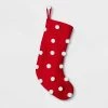 Puckered Pompom Christmas Stocking - Wondershop™