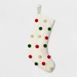 Puckered Pompom Christmas Stocking - Wondershop™ -Wondershop Sales unnamed file 127