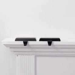 2pk Basic Stocking Holder - Wondershop™ Black -Wondershop Sales unnamed file 140