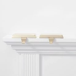 2pk Basic Stocking Holder - Wondershop™ Black -Wondershop Sales unnamed file 142