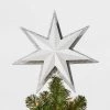 13in 21ct LED Light Glitter Star with Silver Glitter Star Tree Topper - Wondershop™