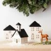 3ct Faux Fur Deer Set Decorative Figurines Brown - Wondershop™