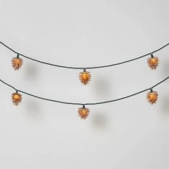 10ct Christmas LED String Lights with Sugared Pine cones Warm White GW - Wondershop™