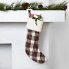 Plaid Christmas Stocking White - Wondershop™