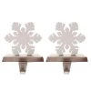 2ct Glitter Snowflake Christmas Stocking Holders - Wondershop™