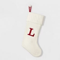 Knit Monogram Christmas Stocking White - Wondershop™ -Wondershop Sales unnamed file 18
