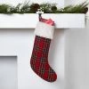 Plaid Christmas Stocking Red - Wondershop™