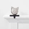 Cat Christmas Stocking Holder Silver/Black - Wondershop™