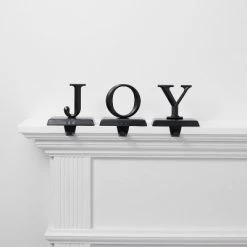 3pc JOY Christmas Stocking Holder - Wondershop™ Black -Wondershop Sales unnamed file 198