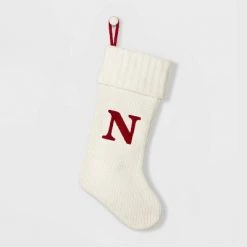 Knit Monogram Christmas Stocking White - Wondershop™ -Wondershop Sales unnamed file 20