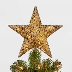 10in LED Lit Sequin Wrapped Star Tree Topper - Wondershop™ Silver -Wondershop Sales unnamed file 211