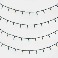 450ct Incandescent Smooth Mini Christmas String Lights Spool with Green Wire - Wondershop™ Multicolor -Wondershop Sales unnamed file 249