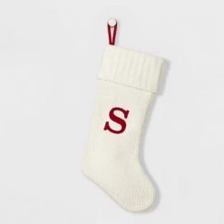 Knit Monogram Christmas Stocking White - Wondershop™ -Wondershop Sales unnamed file 25