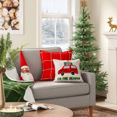 Santa Shaped Christmas Throw Pillow Red - Wondershop™ 1 Santa Shaped Christmas Throw Pillow Red - Wondershop™