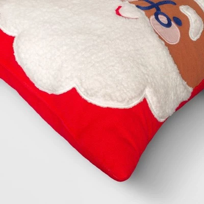 Santa Shaped Christmas Throw Pillow Red - Wondershop™ 3 Santa Shaped Christmas Throw Pillow Red - Wondershop™ - Image 3