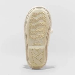 Toddler Girls' Plain Bear Slide Slippers - Wondershop™ Ivory -Wondershop Sales unnamed file 268