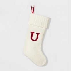 Knit Monogram Christmas Stocking White - Wondershop™ -Wondershop Sales unnamed file 27