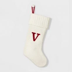 Knit Monogram Christmas Stocking White - Wondershop™ -Wondershop Sales unnamed file 28
