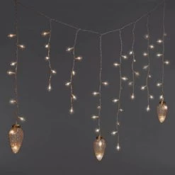 150ct Incandescent Icicle Lights with Novelty Accent Clear with White Wire - Wondershop™ White Rattan Star -Wondershop Sales unnamed file 280