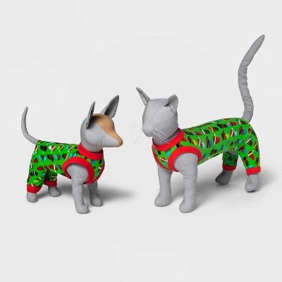 Dog and Cat Holiday Family Multi Santas Pajama - Wondershop™ 1 Dog and Cat Holiday Family Multi Santas Pajama - Wondershop™