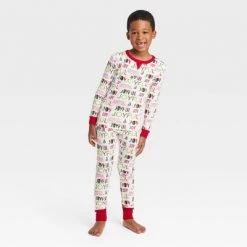 Kids' Holiday Joyful Print Matching Family Pajama Set - Wondershop™ White -Wondershop Sales unnamed file 305