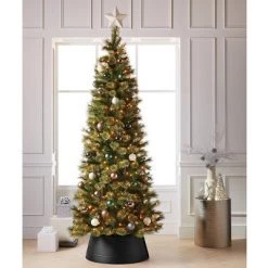 25" Metal Tree Collar Matte Black - Wondershop™