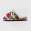 Boys' Nino Oso Plaid Slide Holiday Slippers - Wondershop™ Multicolor