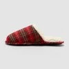 Men's Adult Plaid Slide Slippers - Wondershop™ Red