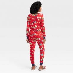 Women's Holiday Gnomes Print Matching Family Pajama Set - Wondershop™ Red