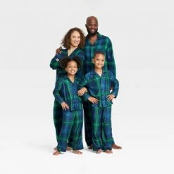 Men's Holiday Tartan Plaid Flannel Matching Family Pajama Set - Wondershop™ Blue -Wondershop Sales unnamed file 387