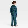 Kids' Holiday Tartan Plaid Flannel Matching Family Pajama Set - Wondershop™ Blue