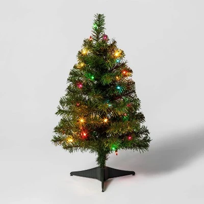 2ft Pre-Lit Alberta Spruce Multicolored Lights Artificial Christmas Tree - Wondershop™ 1 2ft Pre-Lit Alberta Spruce Multicolored Lights Artificial Christmas Tree - Wondershop™