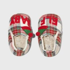 Toddler Boys' Baby Elf Plaid Bootie Slippers - Wondershop™ Multicolor -Wondershop Sales unnamed file 460