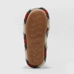 Girls' Lil Elf Plaid Slide Slippers - Wondershop™ Multicolor -Wondershop Sales unnamed file 477