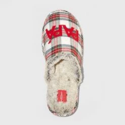 Men's Papa Oso Plaid Slide Holiday Slippers - Wondershop™ Multicolor -Wondershop Sales unnamed file 480